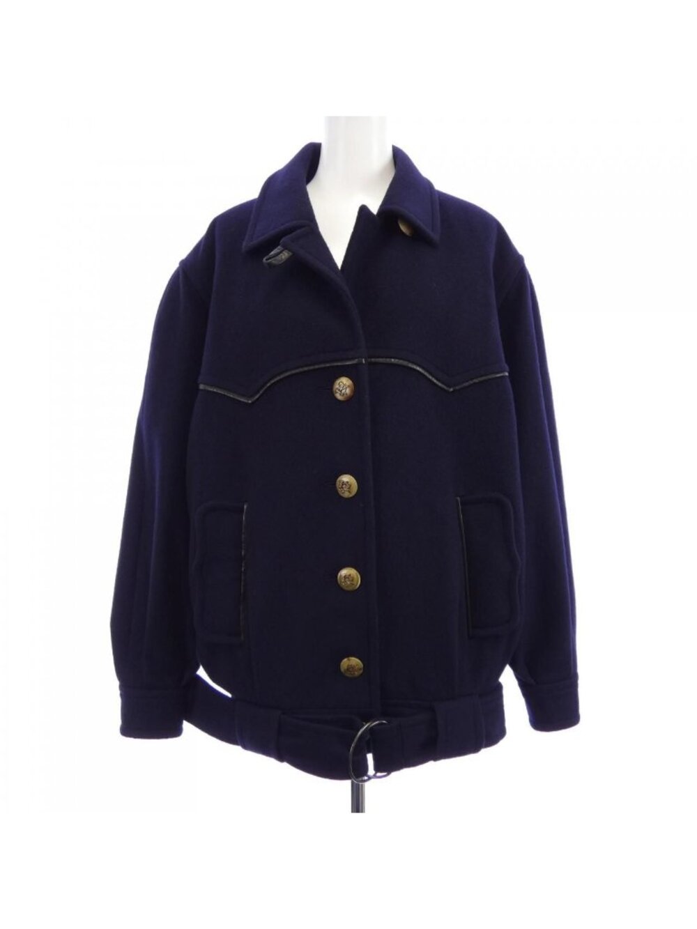 Hermes Vintage Horn Button Coat